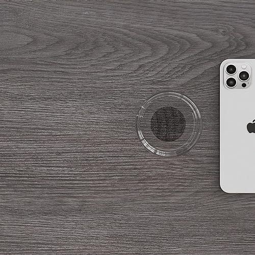 Miniatura 8 de Yusong - Mesa auxiliar en forma de C - Se desliza debajo del sofá, cama, mesa pequeña para espacios pequeños, delgada sobre la cama, mesa para café