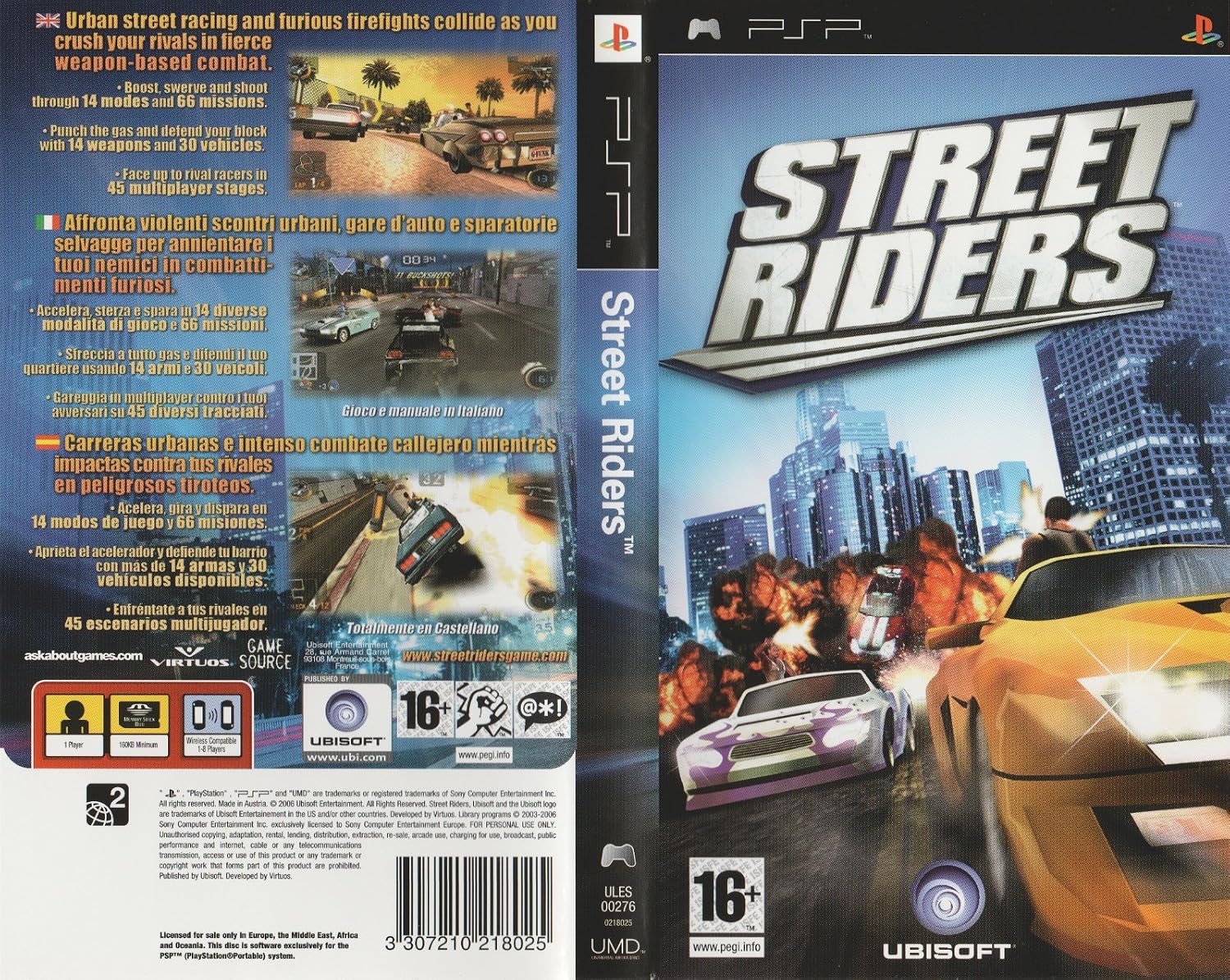 Street Riders - PSP - PAL - FR - Très Bon État