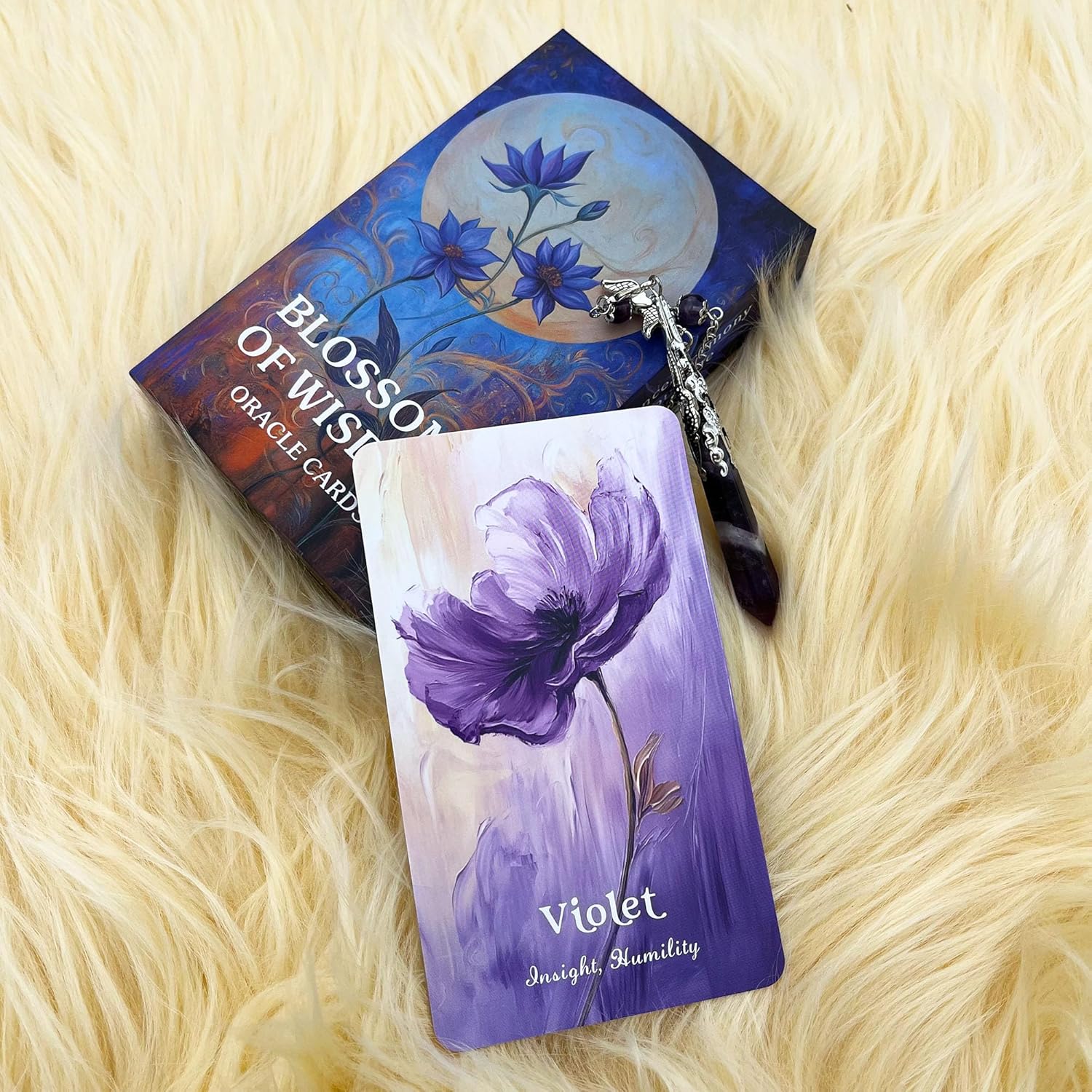 DPEHAKMK Flower Wisdom Oracle Deck, Plant Spirit Oracle Cards for Beginners, Psychological Insight, Nature Oracle, Healing, Growth, Love Oracle Deck for Spiritual Guidance - Image 7