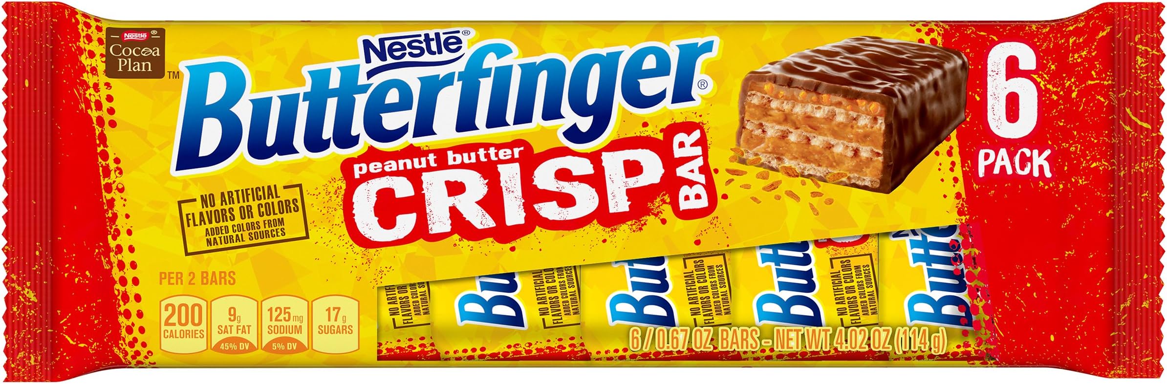Butterfinger 6 Piece Crisp Candy Bars, 4.02 oz