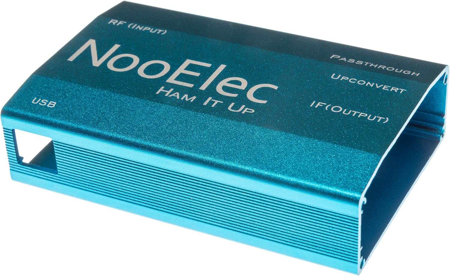 Extruded Aluminum Enclosure Kit, Blue, for Ham It Up v1.3 RF Upconverter for NESDR and RTL-SDR radios