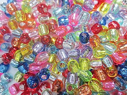 Amazon Co Jp 300個 キラキラアクリルビーズ カラフル プラスチックビーズ ミックスカラーアソートセット ジュエリー作り アクセサリー材料 ハンドメイドパーツ ヒューイ雑貨 ホビー
