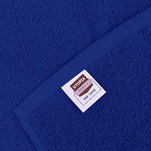 Miniatura 4 de Utopia Towels Juego de 24 paños de algodón  100% algodón hilado en anillo, paños de franela de alta calidad, altamente absorbentes y suaves al tacto