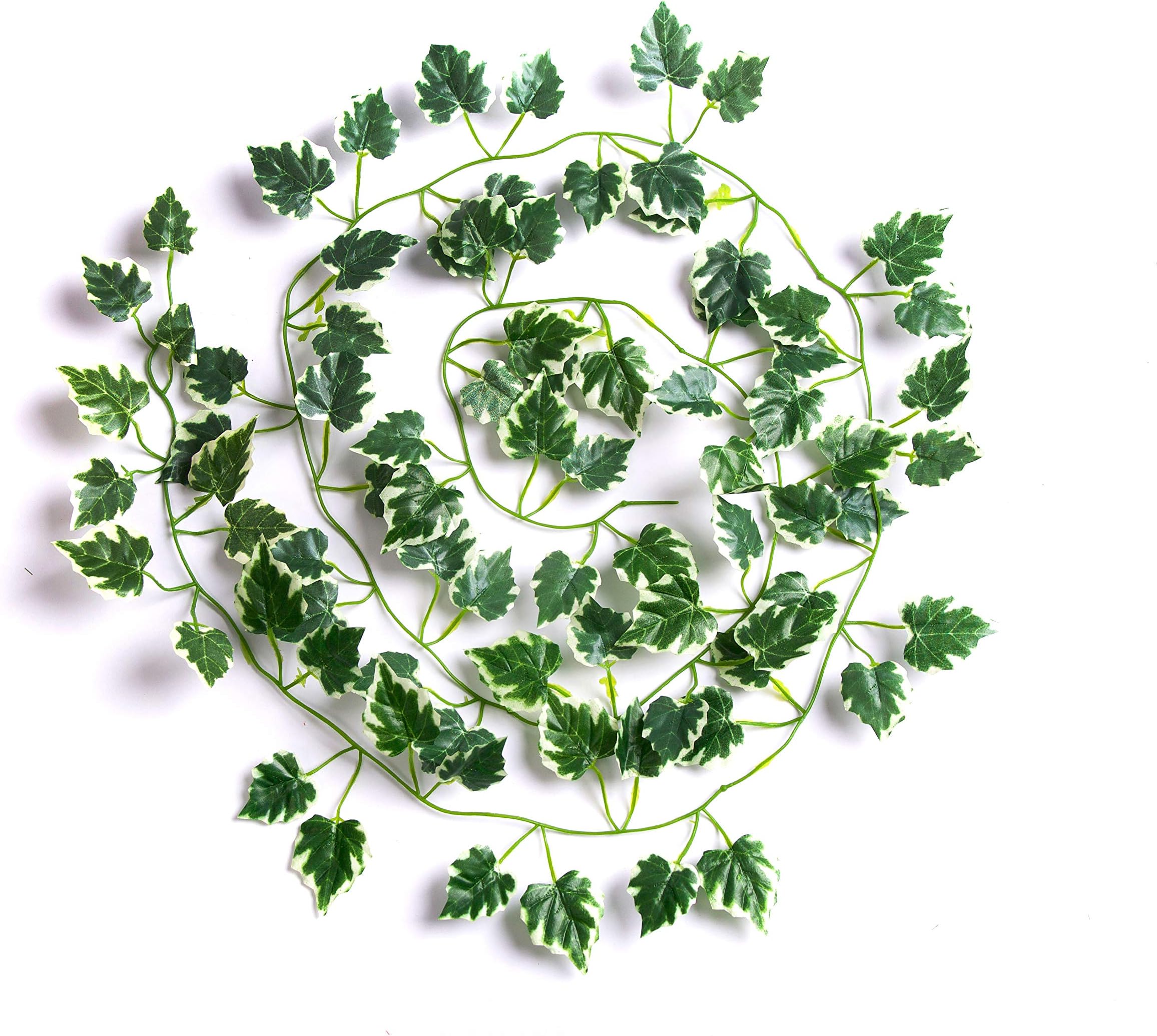 Best Artificial200cm / 7ft Ivy Garland Hanging Vine String Plant (Variegated Grape - IL01)