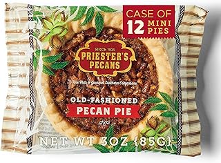 PRIESTER'S | Case of 12 | Mini Old-Fashioned Pecan Pies | Irresistible Homemade Taste | Perfect for Entertaining | 3in Mini Pecan Pies | 3oz. Each