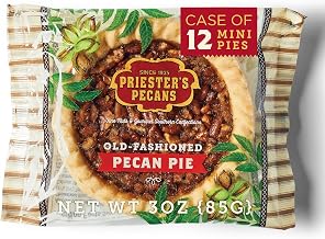 PRIESTER'S | Case of 12 | Mini Old-Fashioned Pecan Pies | Irresistible Homemade Taste | Perfect for Entertaining | 3in Mini Pecan Pies | 3oz. Each