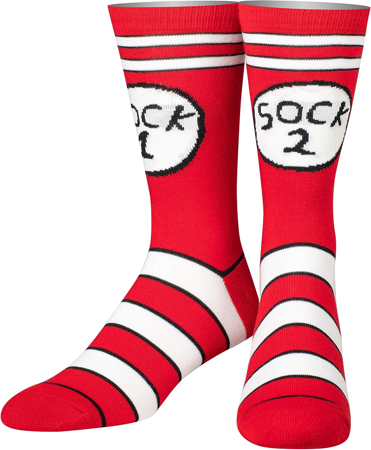 Odd Sox - Graphic Novelty Crew Socks - Funny Printed Gift Socks for Men and Women - Original Designs for Everyday Wear