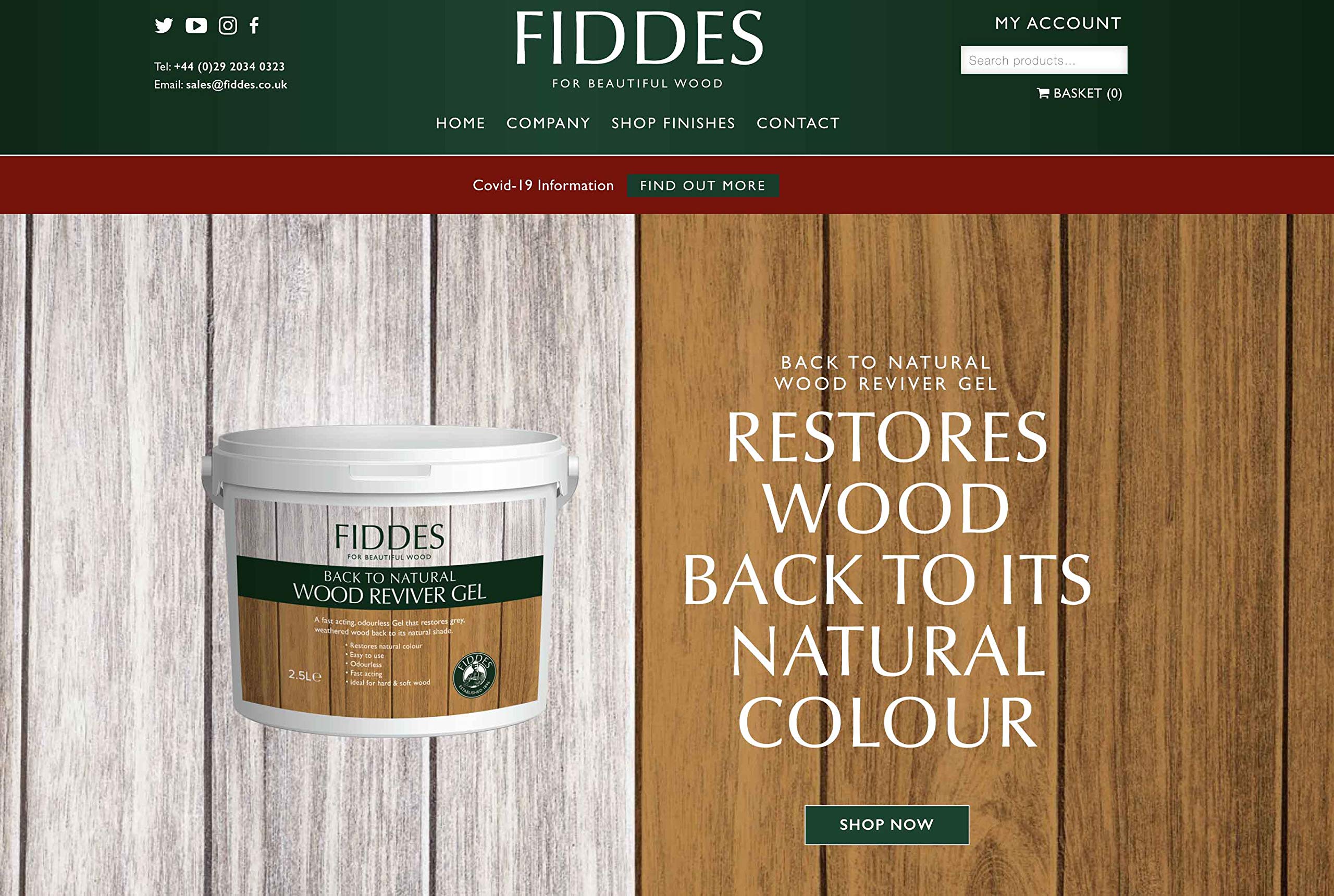 Fiddes Back to Natural Wood Reviver Gel - 2.5L - Restore Grey Weathered Wood