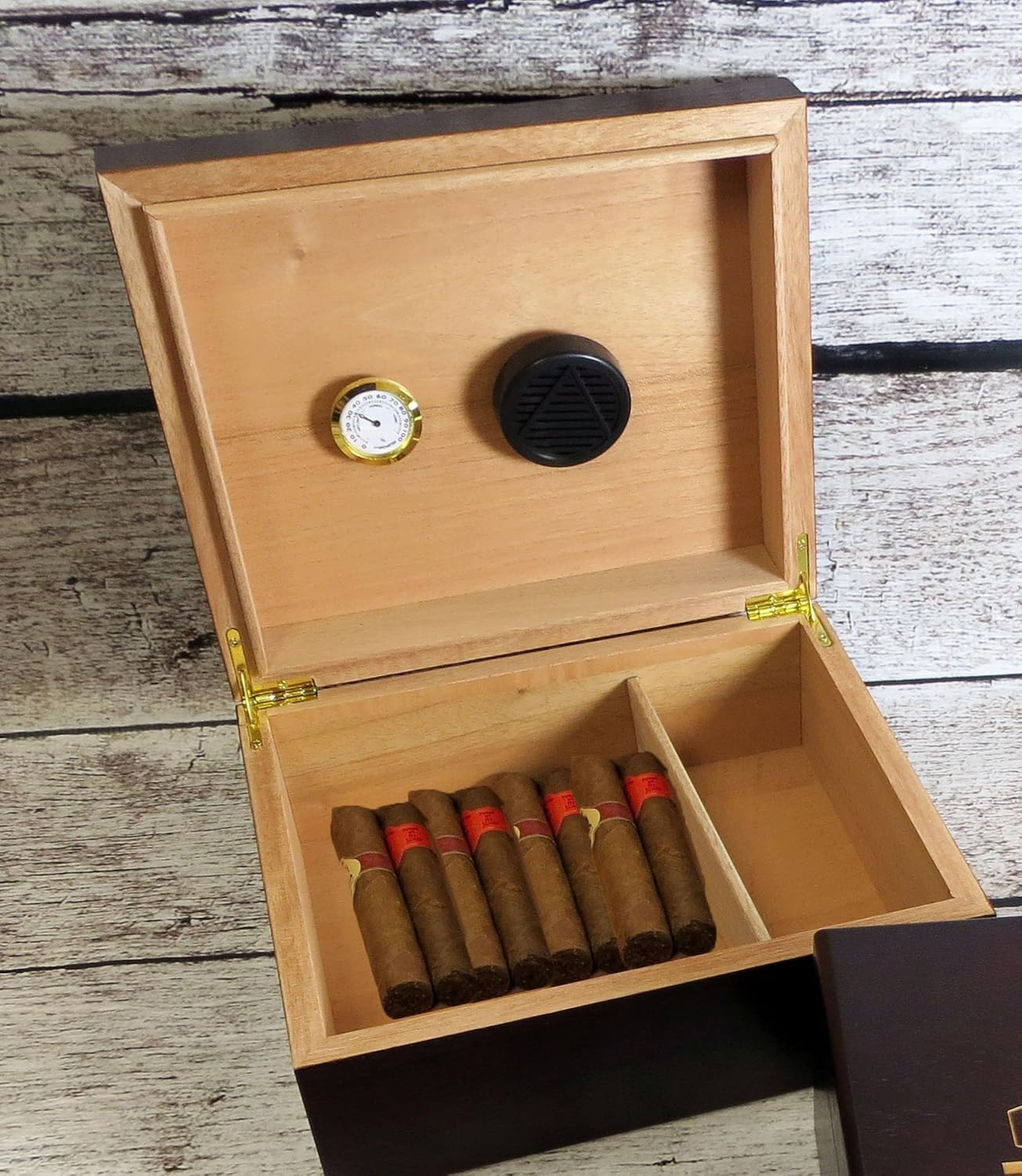 Personalized Cedar Cigar Humidor Keepsake Box