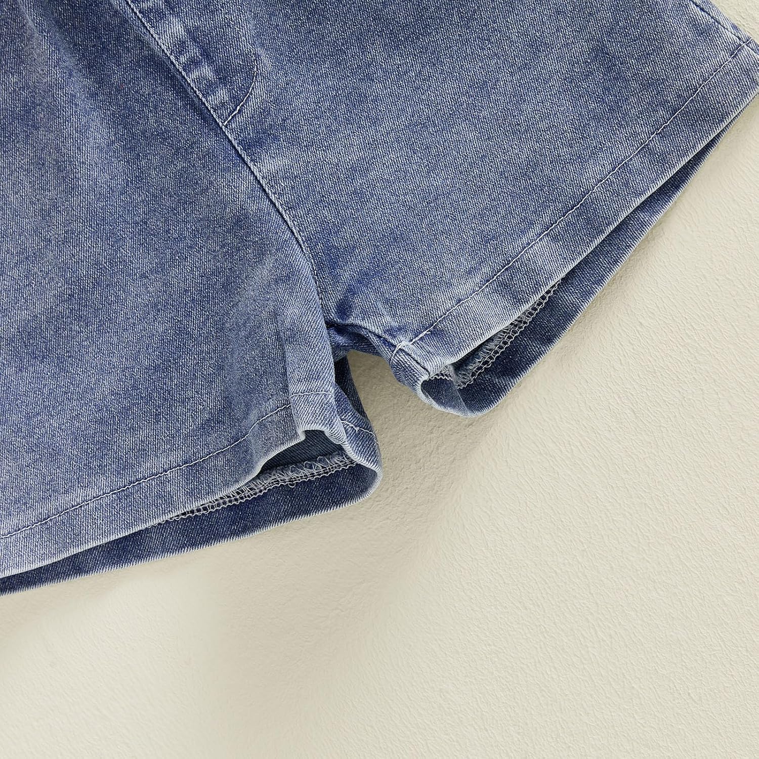 YINGISFITM Toddler Girl Clothes Baby Summer Waffle Knit Tank Top Sleeveless Shirt Jeans Shorts Floral Outfit Girls Clothing - Image 5