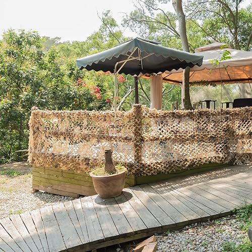 Vista 9 de LOOGU Red de camuflaje, persianas de red de camuflaje ideales para parasol, camping, tiro, caza