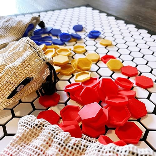 Miniatura 4 de Letterfolk Paquete de 225 azulejos de felpudos personalizables, azulejos para diseño de tapete personalizado, paquete de 225 azulejos, azul