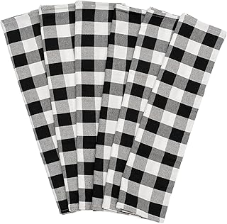 30 Black and White Kitchen Ideas for a Classic Contrast 70 Black and White Buffalo Plaid Kitchen Towels - Set of 6 Highly Absorbent...