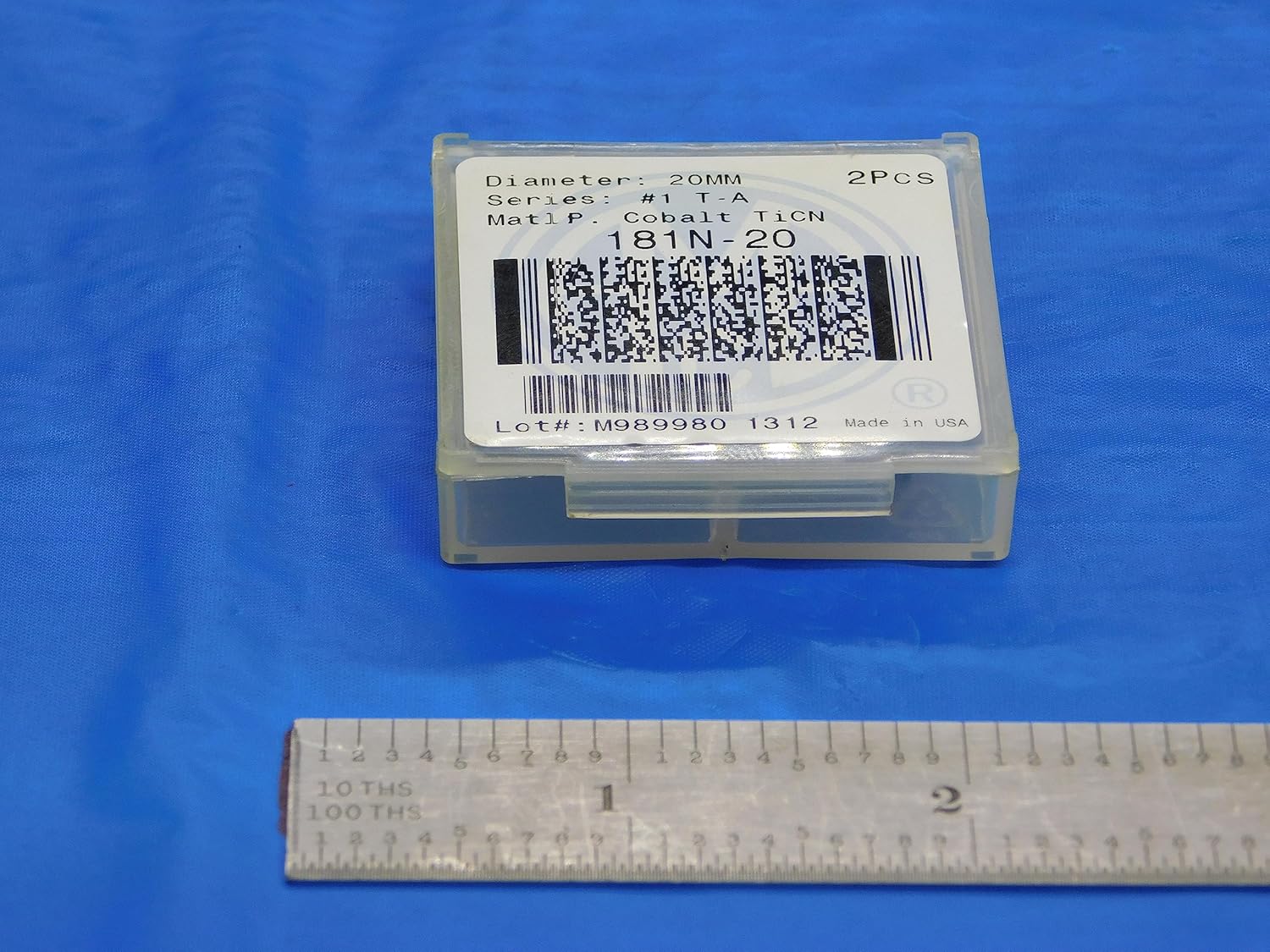 2pcs New AMEC 20mm Series #1 T-A 181N-20 TiCN Coated Cobalt Spade Drill Inserts - DE1036AA3