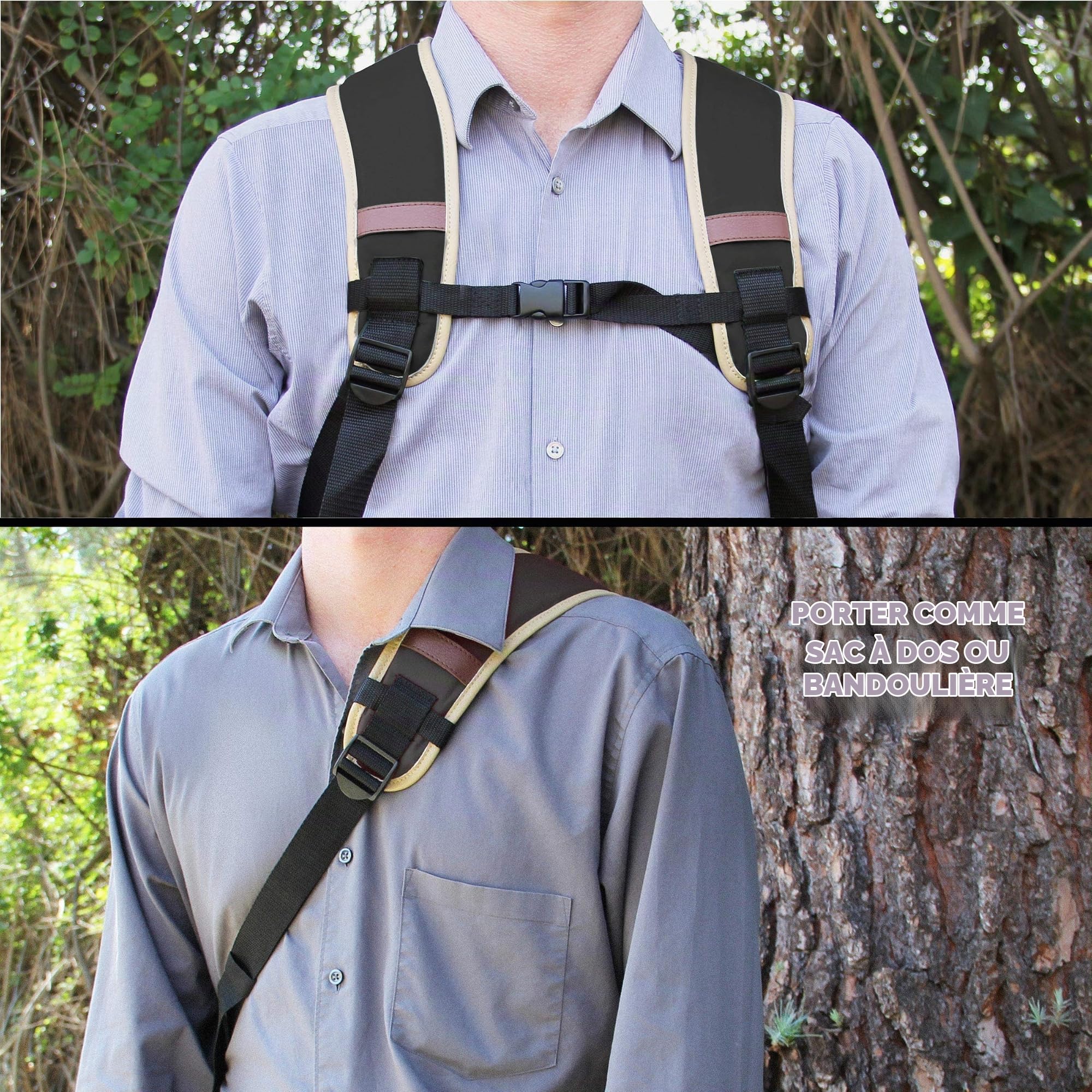 GOgroove Sac Appareil Photo Reflex Numérique avec Compartiment Tablette, Séparateurs Modulables, Support Trépied et Housse Imperméable - Compatible avec Canon, Nikon, Olympus et Plus - Gris
