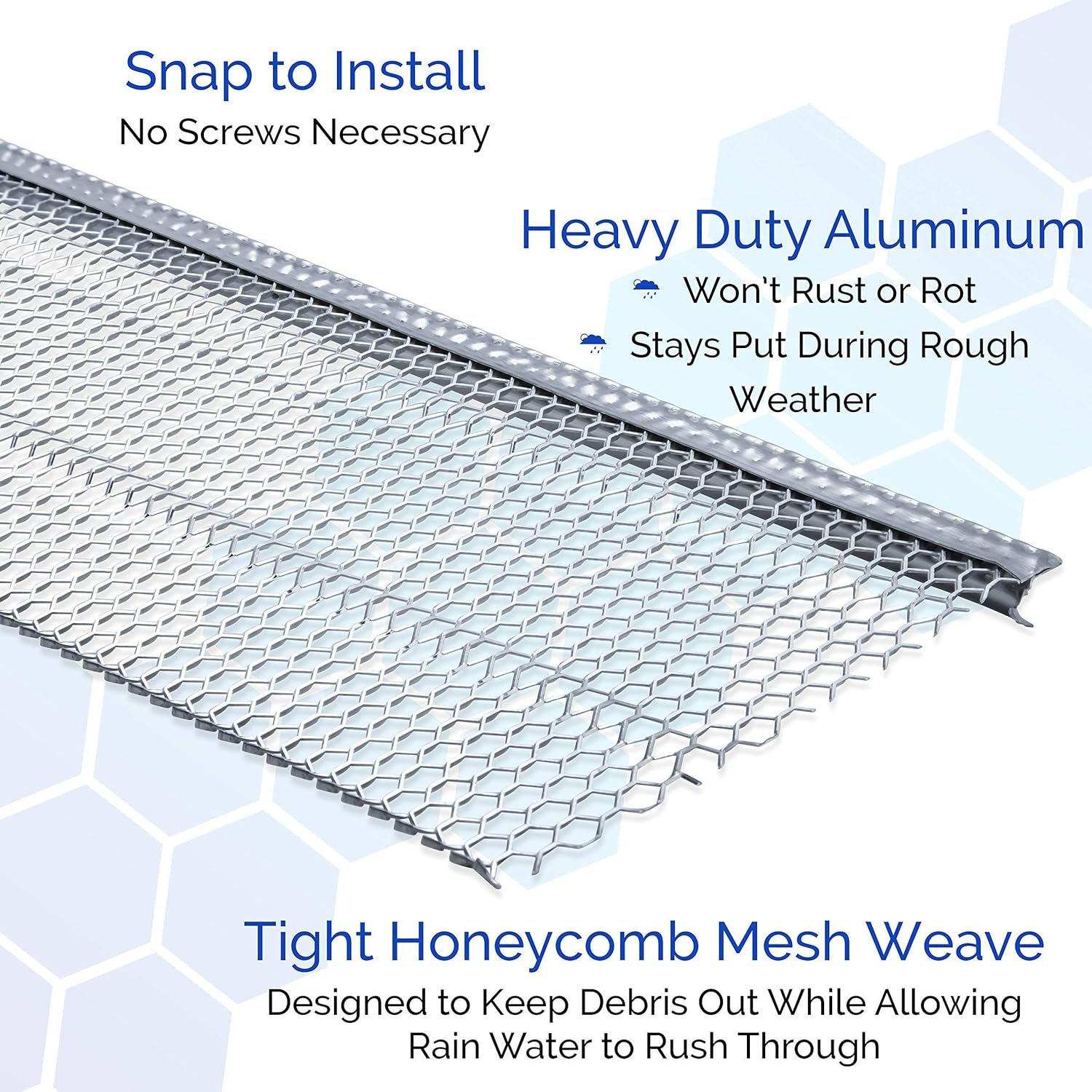 Authentic Crazy Deals Ultimate Rain Gutter Guard by Gutter&Drain |Ridged Mesh for Extra Protection | Premium Anti-Leaf Gutter Cover Prevents Clogged Downspouts | Easy DIY Installation & Weatherproof Design | 5”(100ft)