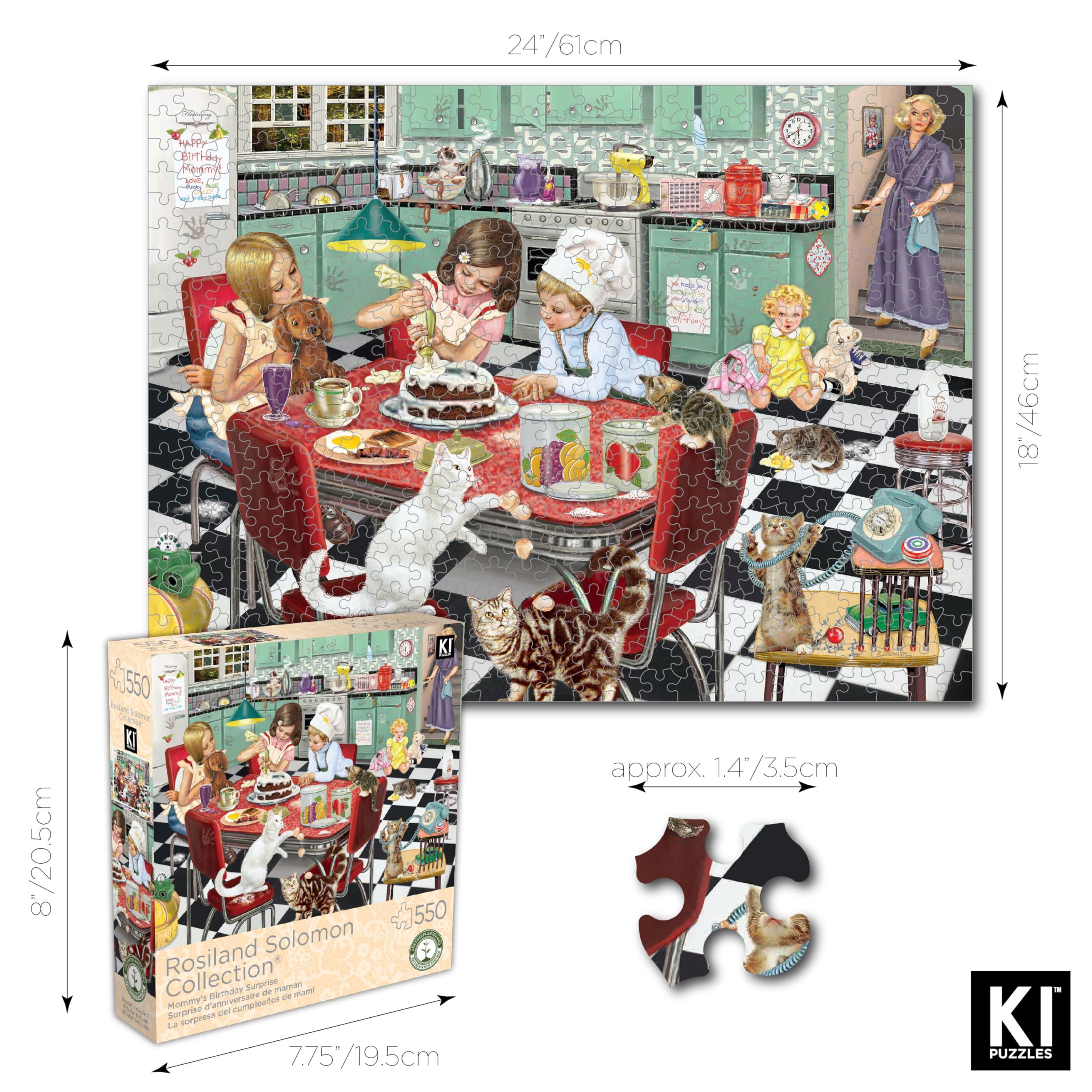 Amazon.com: KI Puzzles 550 Piece Puzzle for Adults Mommy's