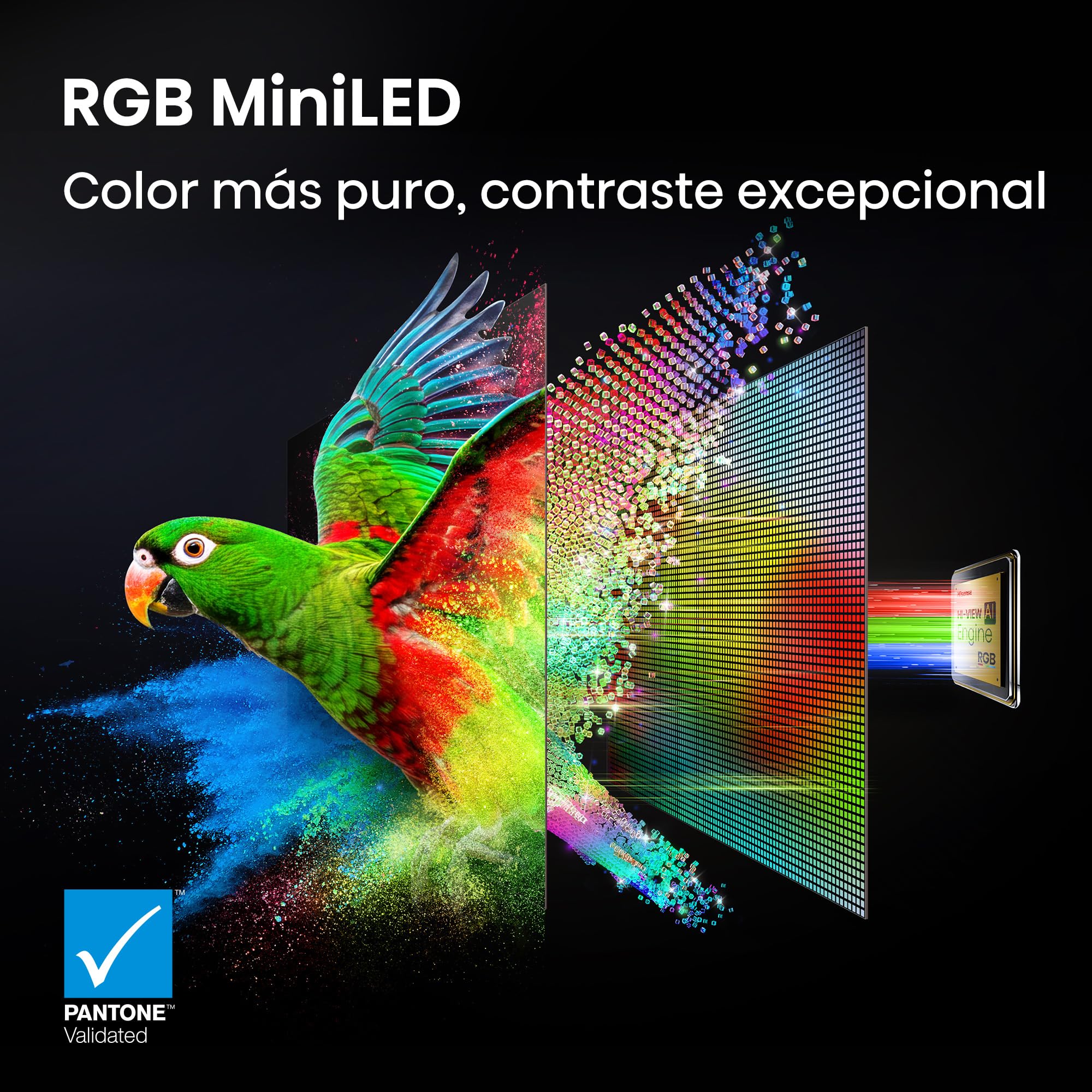 Hisense 85UR8S - RGB MiniLED Smart TV 85 Pulgadas, Hi-View AI Engine RGB, Modo Juego 180 Hz Nativos, Anti-Reflection & Glare-Free, Sonido Envolvente 2.1.2, IMAX Enhanced, Dolby Vision IQ, HDR10+
