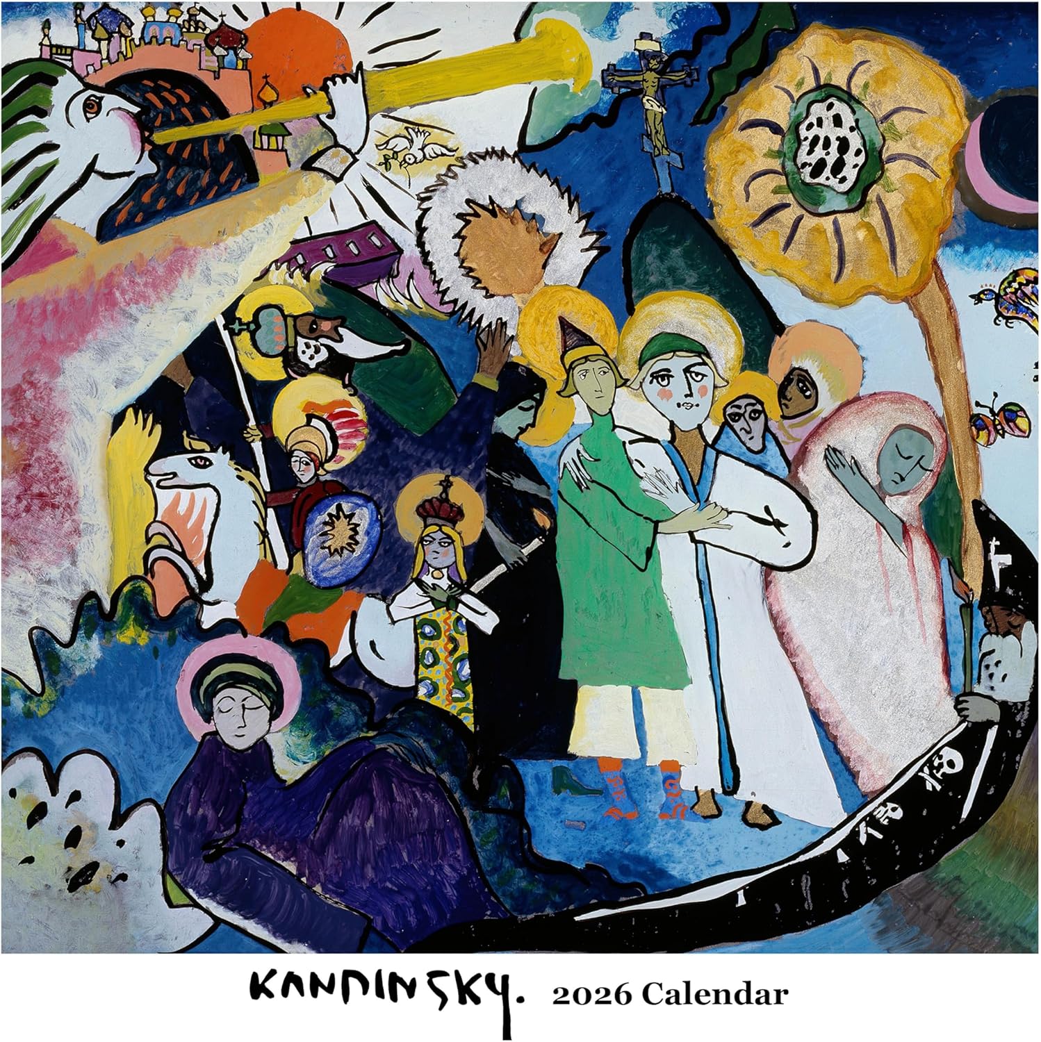 Kandinsky- 2026 Wall Calendar 12” x 12”-Russian Artist- Abstract Art-Printed on FSC Certified Cardstock Paper- Monthly Organizer for Home and Office