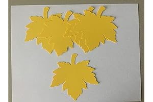Large Fall Leaf Die Cuts for Paper Piecing and Autumnal Decor
