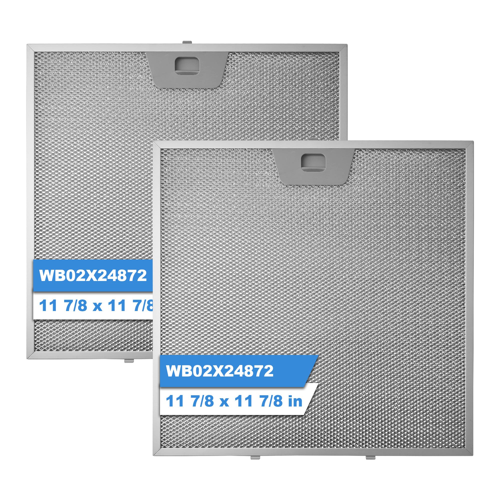WB02X24872 Range Hood Grease Filter Compatible with GE Range Hood 2-Pack