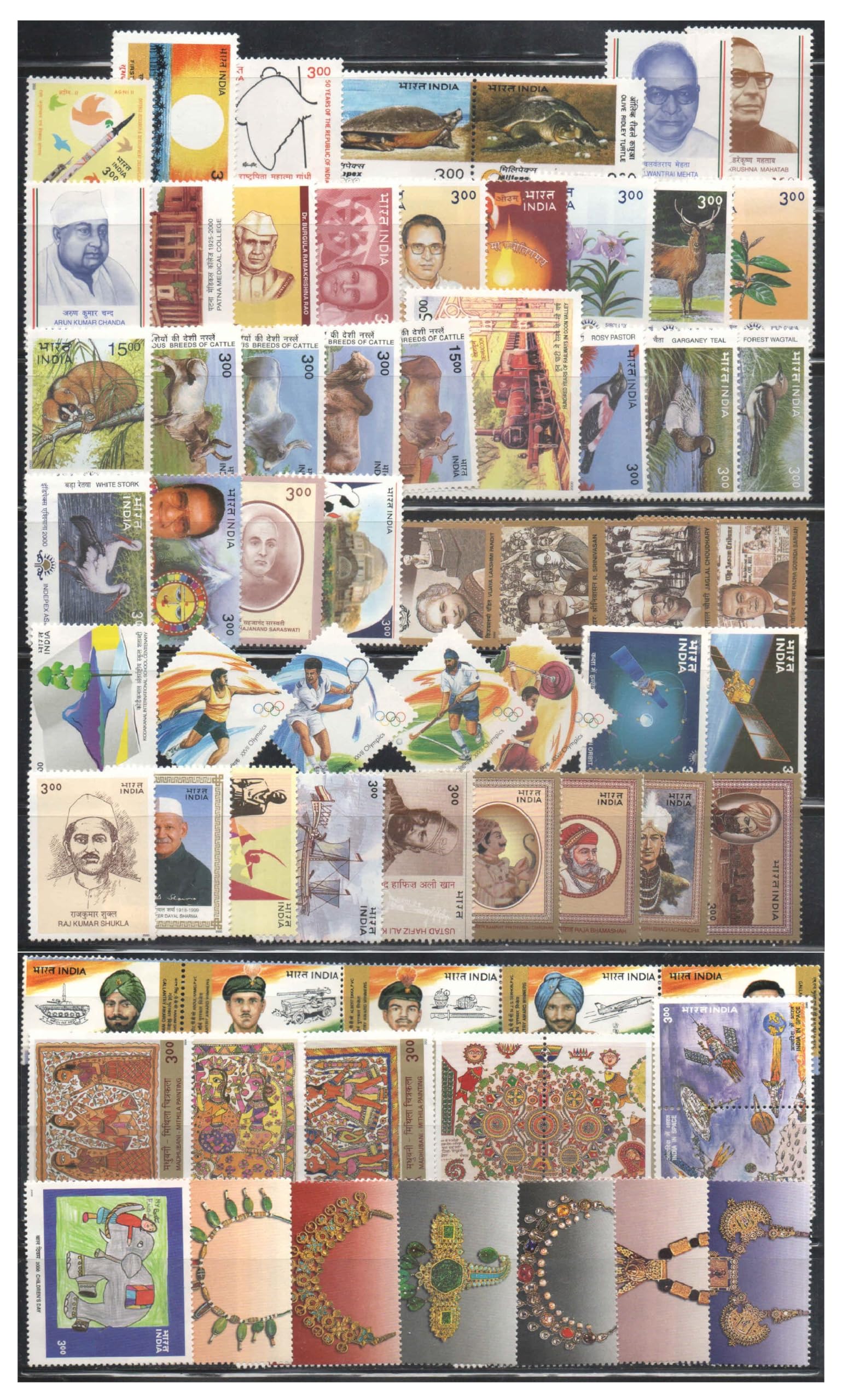 India 2000 Year Pack (Full Complete Year Pack - Year Set) of 68 Postage Stamps (Including Rajkumar Shukla Stamp) Mint Unhinged (B0BW7N8YZ3) Amazon Price History, Amazon Price Tracker