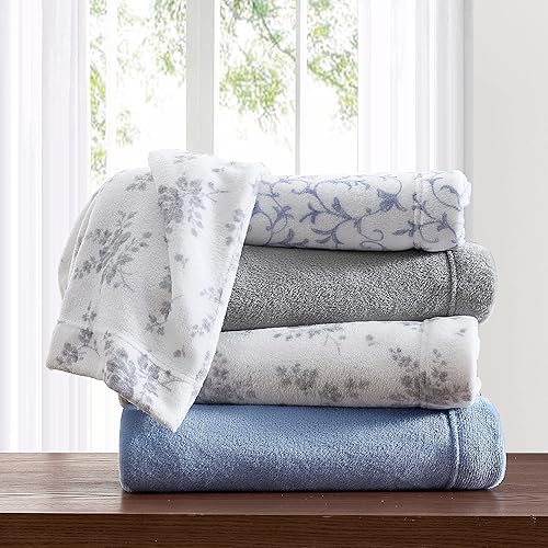 Miniatura 8 de Laura Ashley Inicio - Juego de sábanas King, ropa de cama de vellón de felpa, decoración del hogar cálida y acogedora, cepillada para mayor suavidad