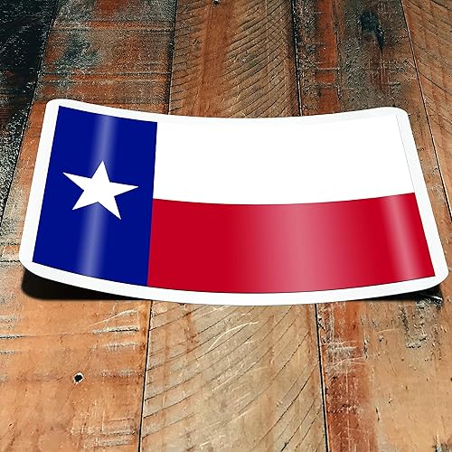 Miniatura 3 de Paquete de 2 calcomanías de la bandera del estado de Texas  5 x 3 pulgadas  Vinilo de alta calidad  PD349