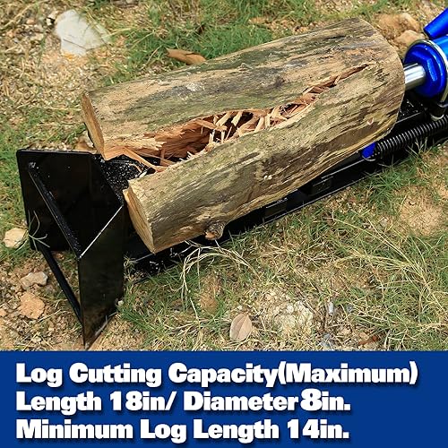 Miniatura 2 de Log Splitter Manual 12 Ton, Hydraulic Wood Splitter, Horizontal Full Beam Steel Firewood Splitting Machine