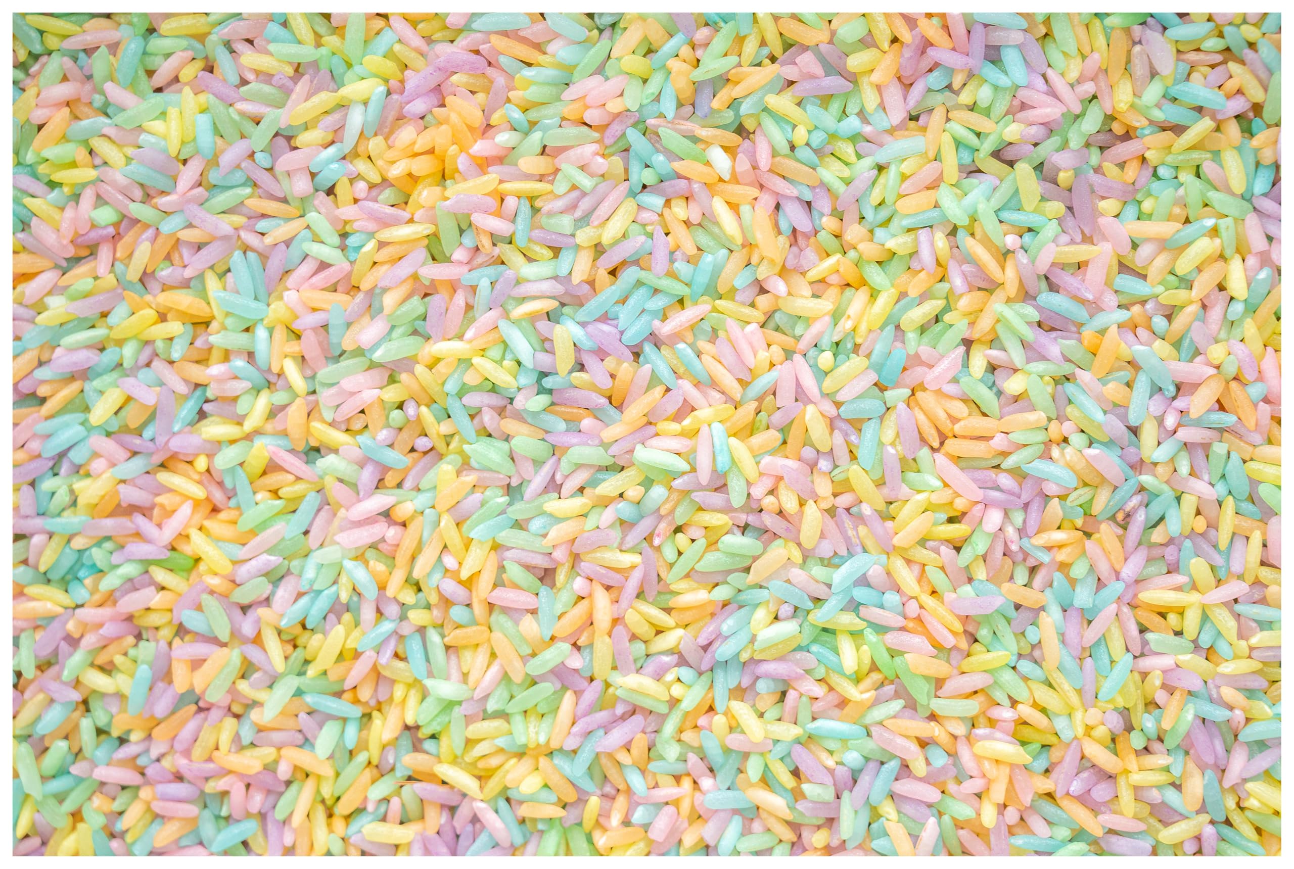Sensory Bin Filler for Sensory Table - Colored Rice for Sensory Play (Pastel)