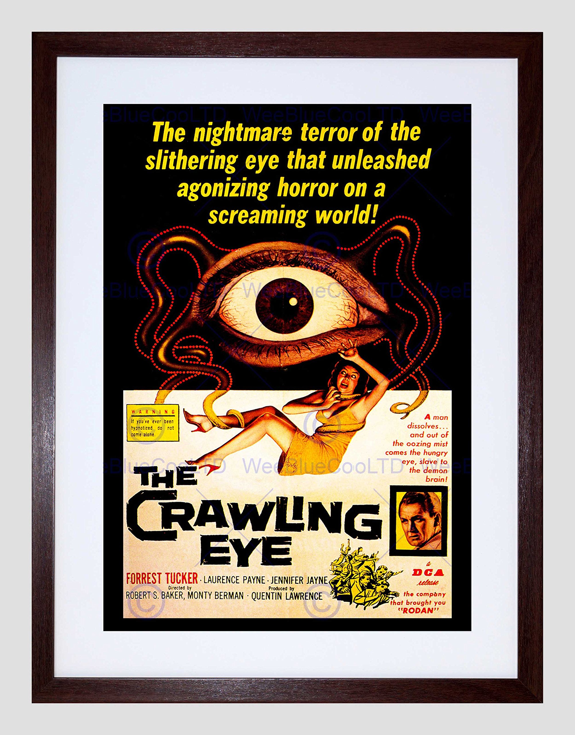 Wee Blue Coo Film Crawling Eye Trollenborg Terror Monster Sci Fi Horror Art Framed Wall Art Print