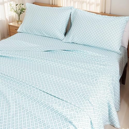 Juego de sábanas de microfibra tamaño Queen, de bolsillo profundo, tamaño Queen, de microfibra con bolsillo profundo, transpirables y refrescantes,