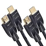 Amazon Basics 4K-HDMI-Kabel, 1.8 m, 18 Gbit/s Highspeed mit Ethernet, 4K@60Hz, 2 Stück, 2160p...