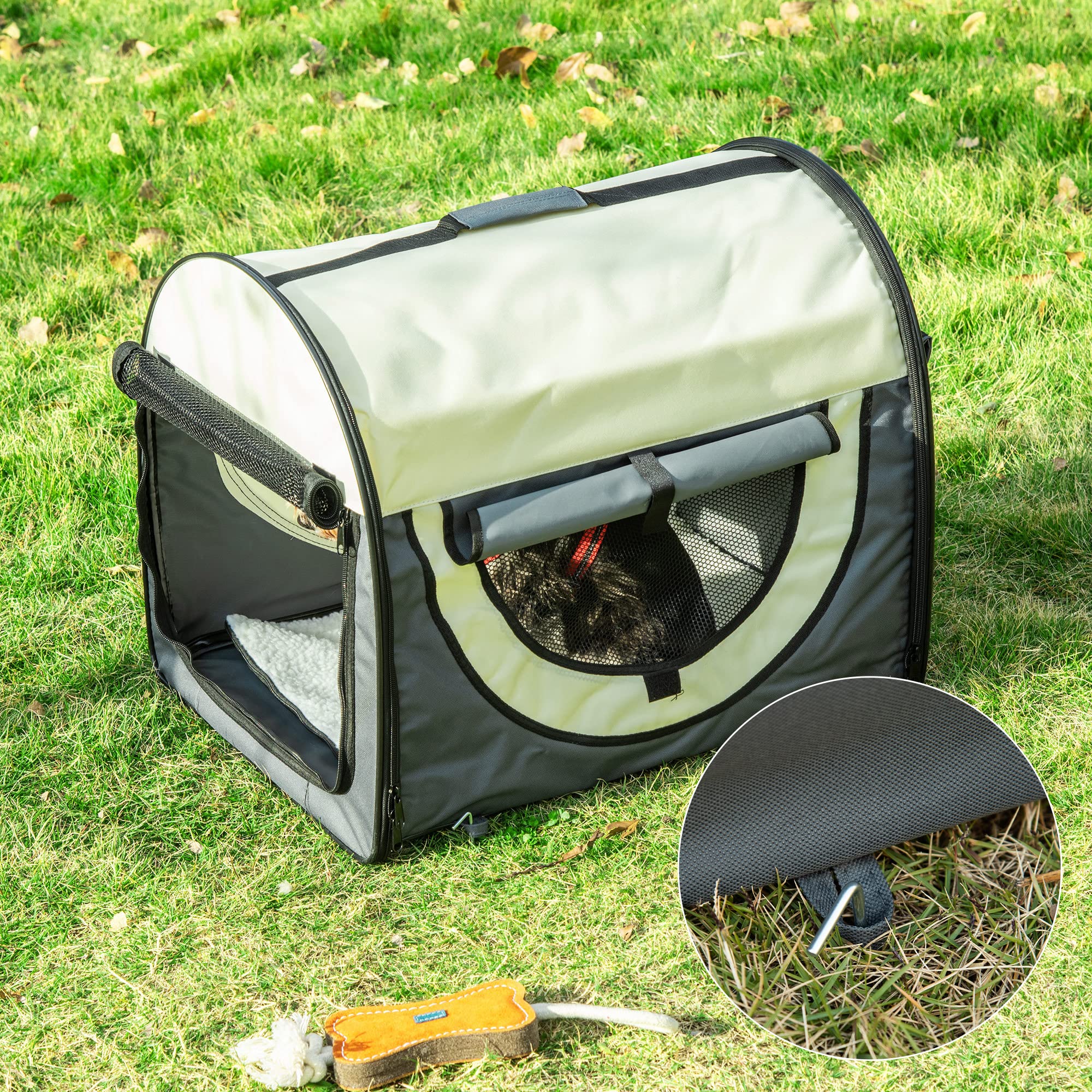 PawHut Hundebox Metall mit 2 Türen 81 x 58,5 x 66 cm kaufen bei