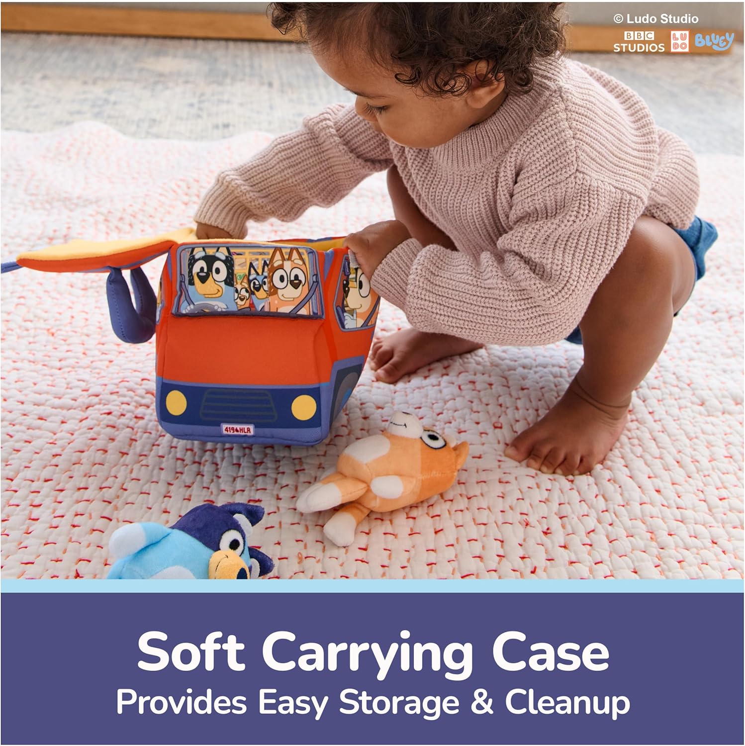 GUND Bluey 5-Piece Plush Playset, Official Bluey Stuffed Animals and Sensory Toys for Babies and Toddlers, 7” - Image 5