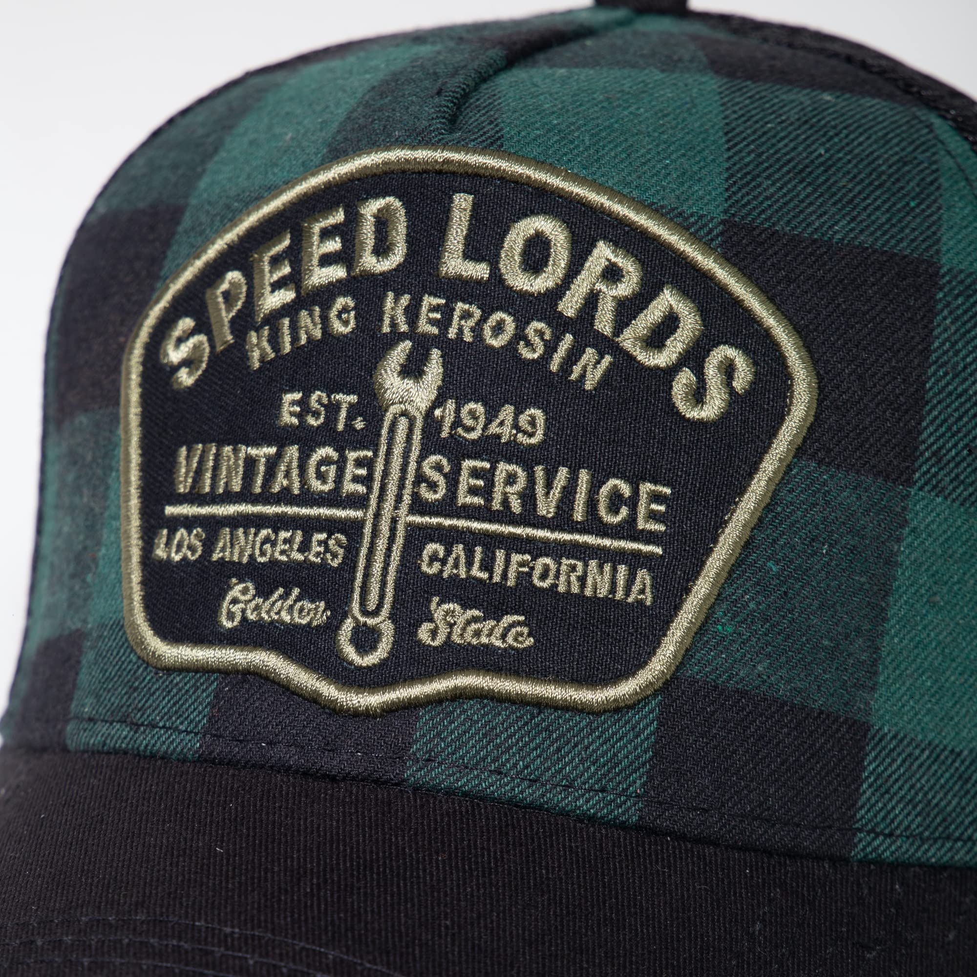 King Kerosin Speed Lords Unisex Gorra Negro-Verde 60% algodón, 40% poliéster