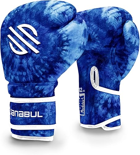 Miniatura 2 de Sanabul Guantes de boxeo Funk Strike Tie Dye con gel para hombres y mujeres, guantes de kickboxing y Muay Thai elegantes y protectores para