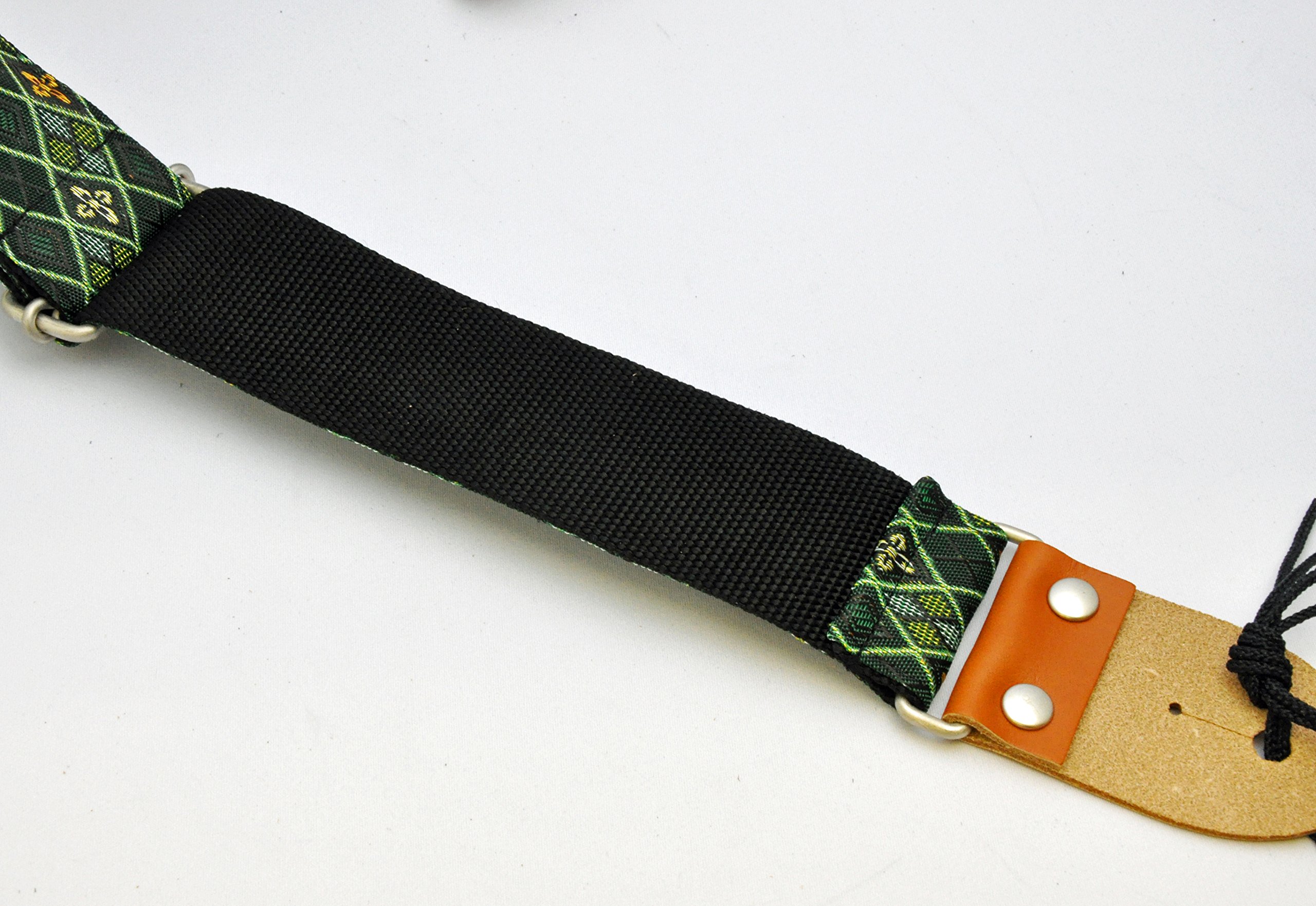 Live Line 5,1 cm breit Gitarrengurt gewebt mit Leder Gitarre Enden, Japan Edge lst28ss306
