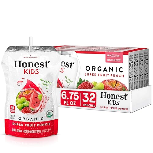 Vista 6 de Honest Kids Berry Good Lemonade, bebida de jugo orgánico, limonada de bayas, 6 onzas líquidas (paquete de 40)