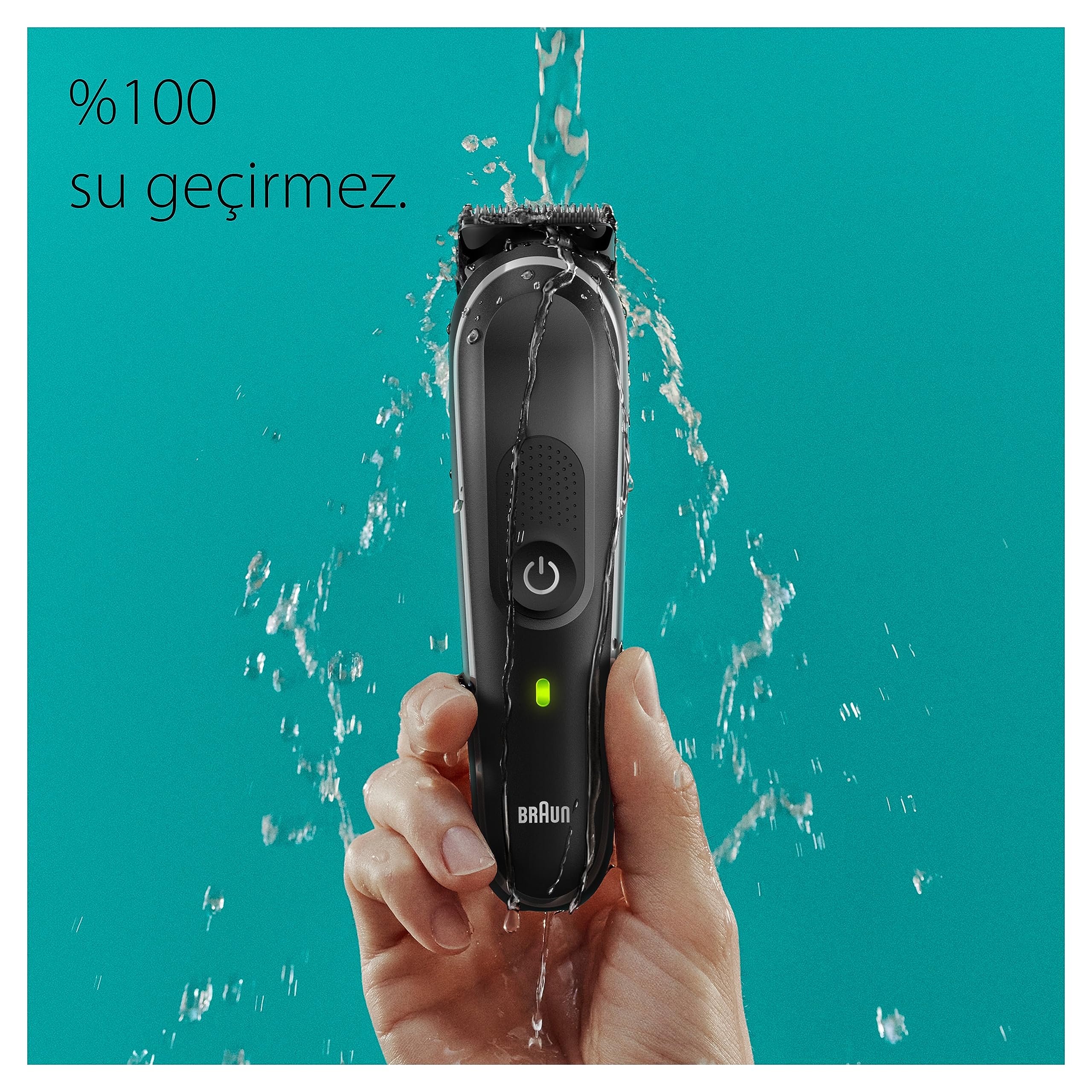 Braun Kit de estilo 9 en 1 5 MGK5420 para barba, cuerpo, oreja y nariz. Con tiempo de ejecución de 100 minutos, bolsa, gris