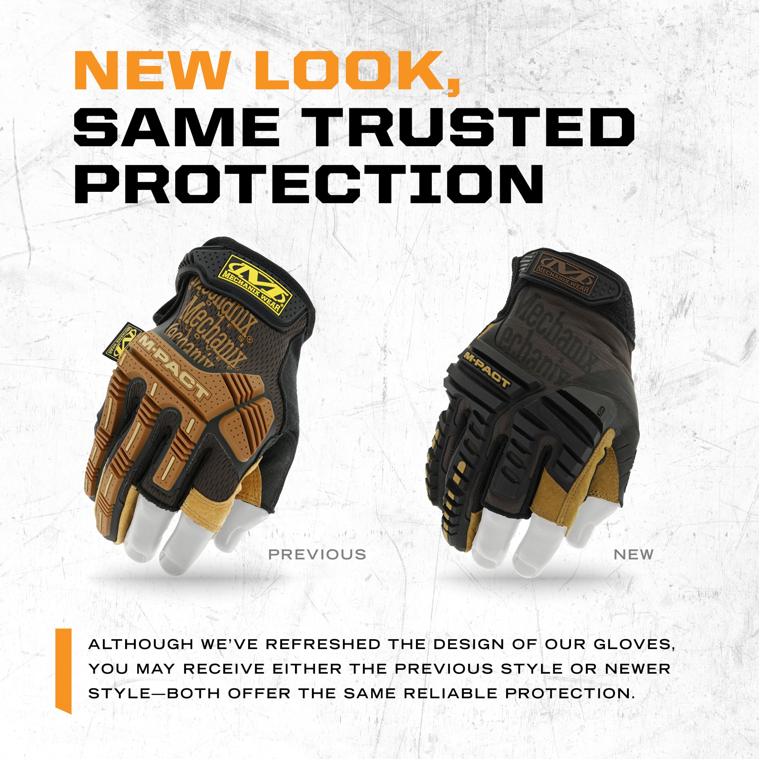 Mechanix Wear M-Pact® Leather Framer Handschuhe (Medium, Braun/Schwarz)