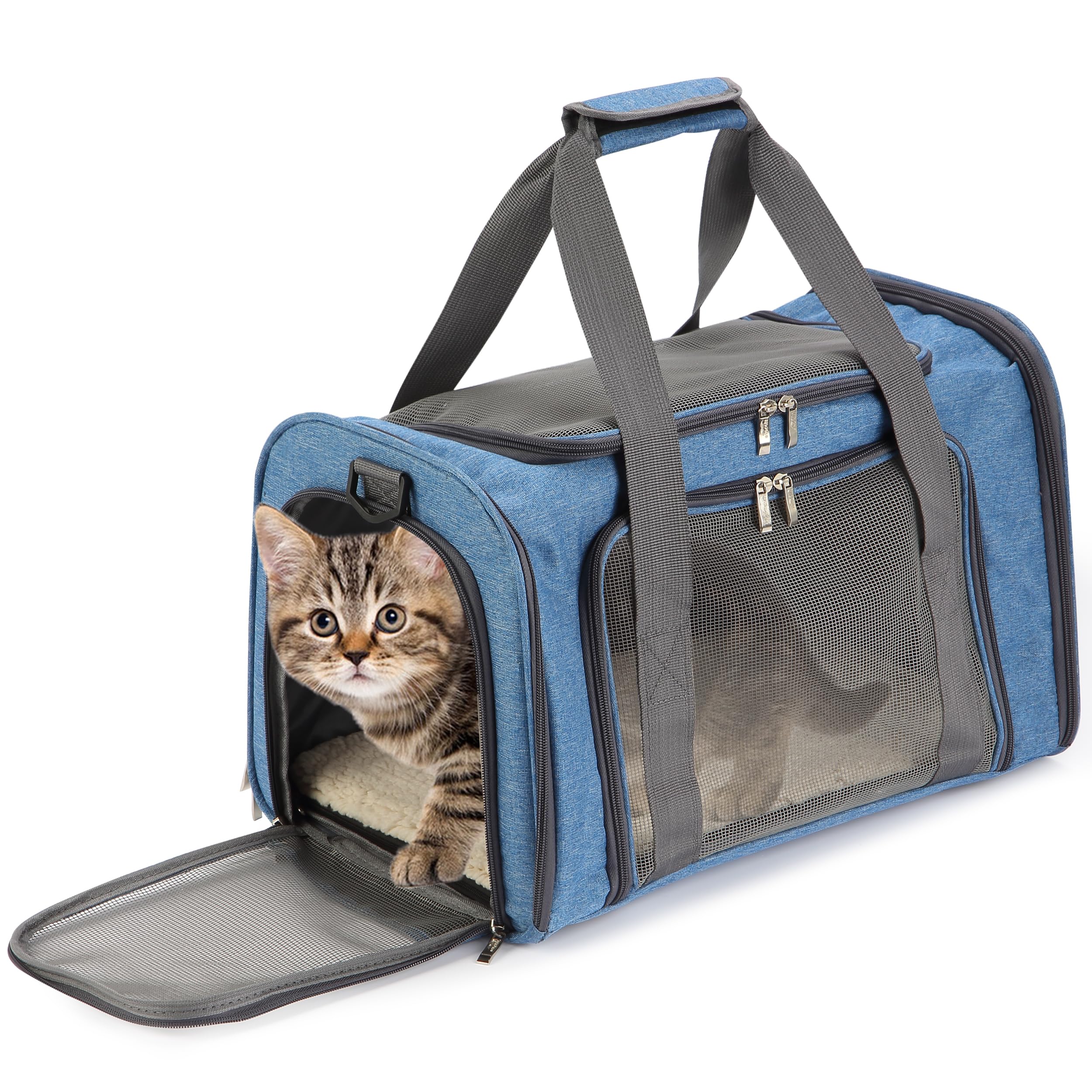 Mr. Pen Pet Carrier - Soft-Sided Cat & Dog Carrier Bag for Travel