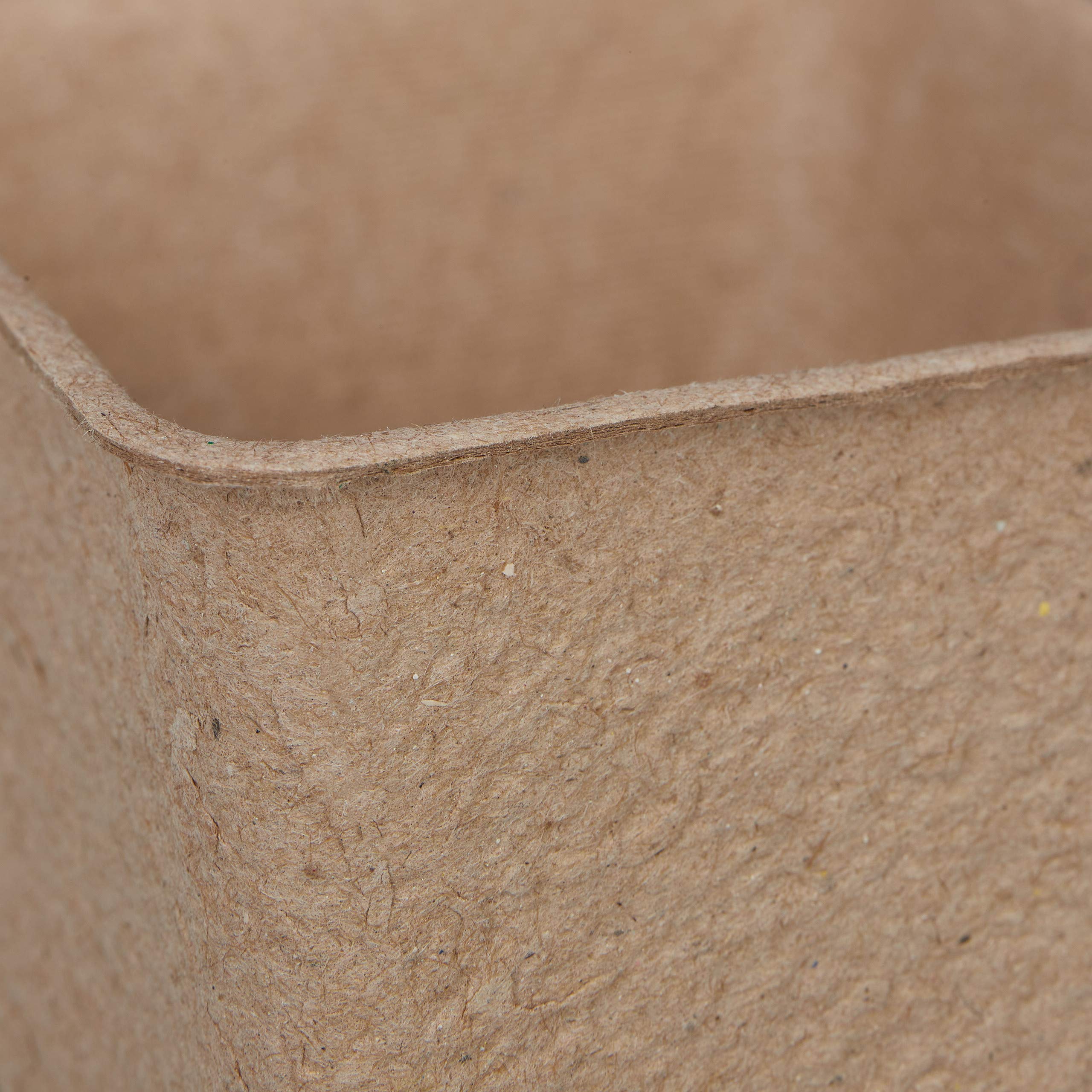 relaxdays Godets semis, lot Pratique de 80, carré, HLP 8 x 8 x 8 cm, Pots de Jardinage en Papier, Nature