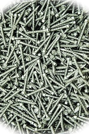 New Pack of (500) Hex Washer Head 10 x 1-1/2 Outdoor Pole Gripper Type 17 Coated Wood Screw Multi-Purpose Comprehensive Hardware Fastener Assortment Kit MoPNEM02099