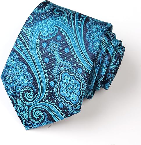 Vista 106 de WeiShang Lote de 6 corbatas clásicas de seda para hombre, corbatas tejidas jacquard