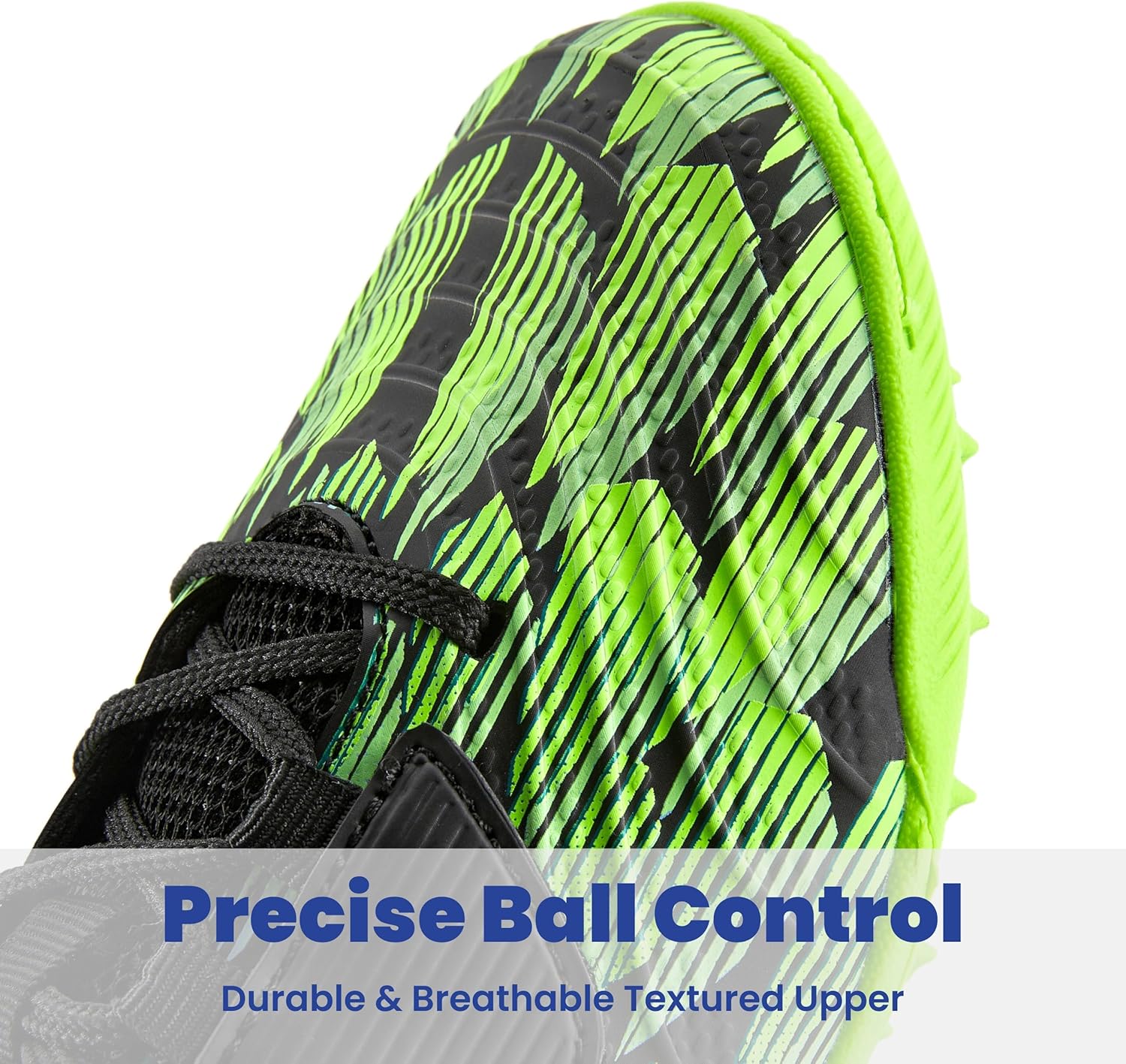 PATPAT Boys Girls Turf Indoor Soccer Shoes Lace Up Football Cleats for Little Big Kids - Image 3