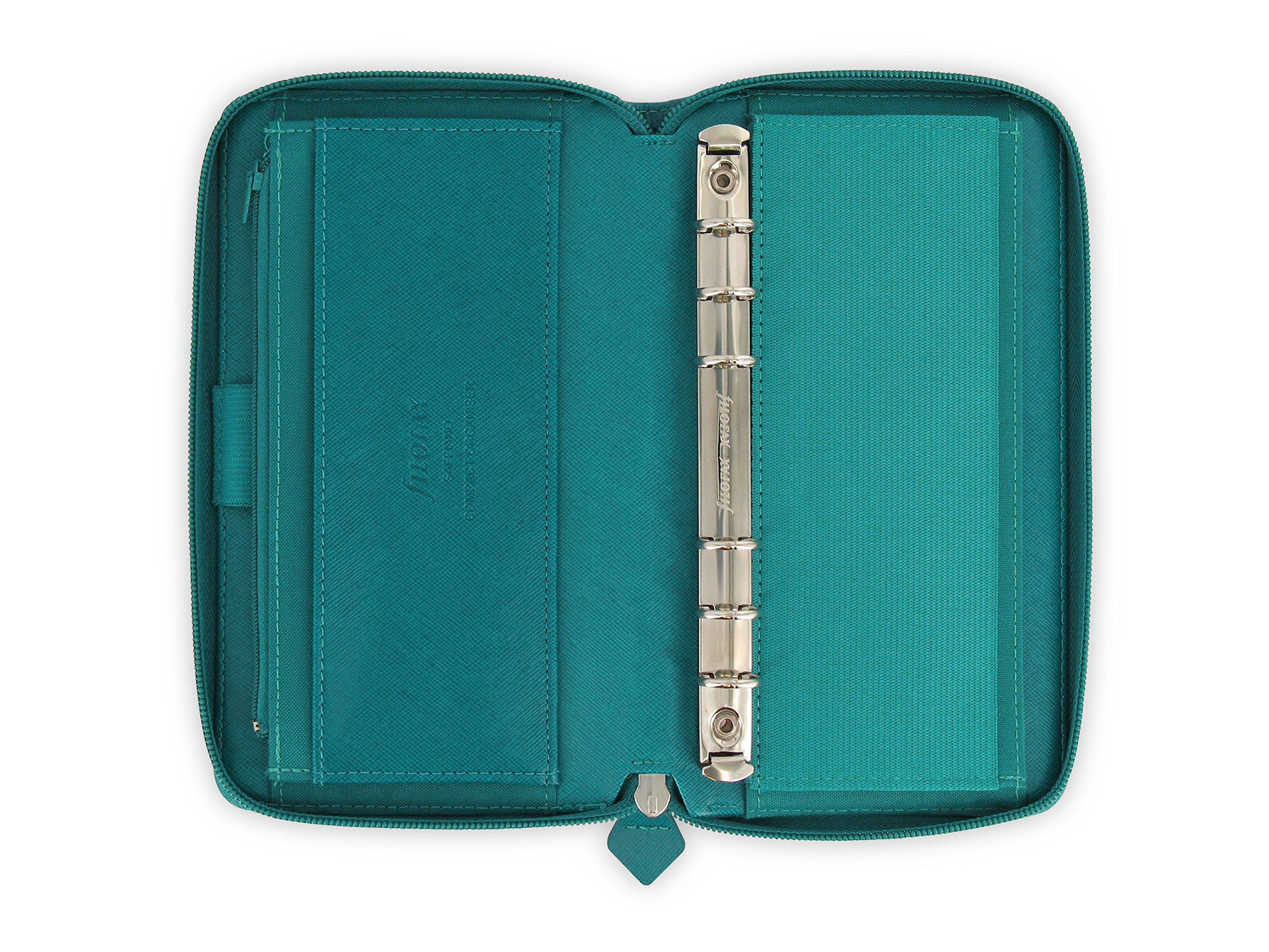 Filofax Personal Compact Zip Saffiano organiser - Aquamarine, Turquoise - Image 2