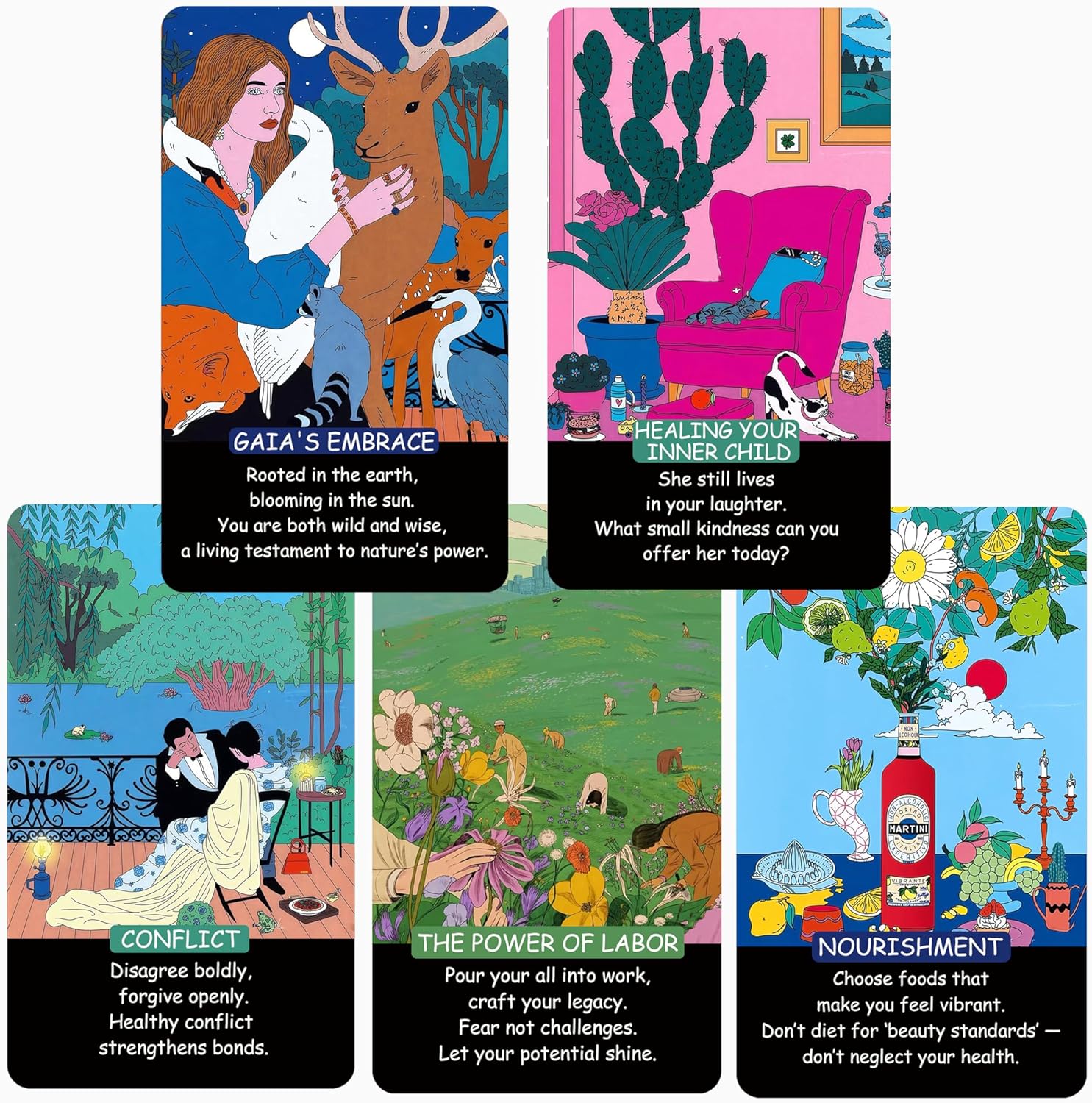 58 Nature-Infused Oracle Cards for Modern Life|Beginner-Friendly Healing & Inspiration Deck - Image 2