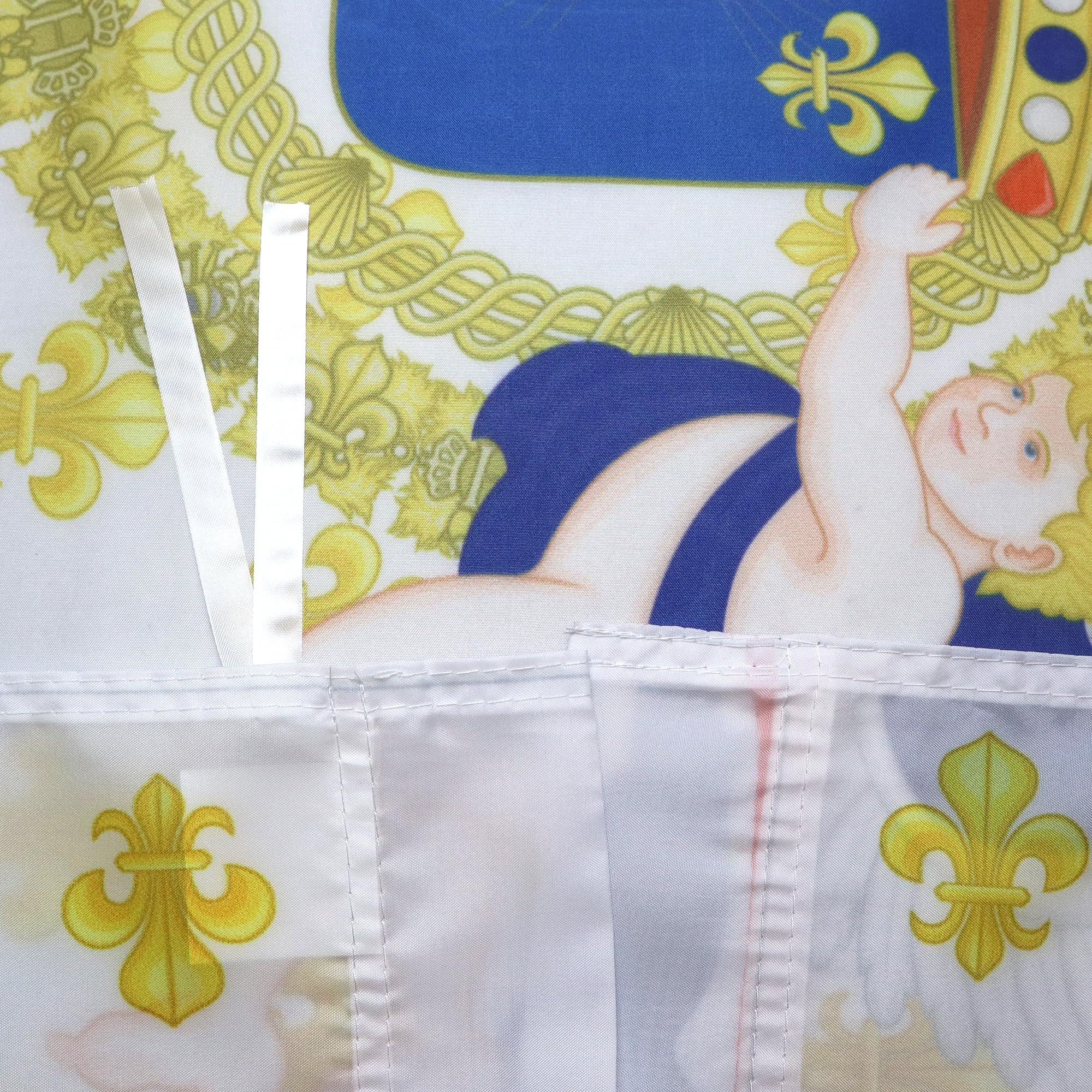 Amazon.co.jp: AZ FLAG フランス王国 聖心旗 3フィート x 5フィート