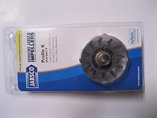 Jabsco 5929-0001-P, Neoprene, Drive Type 6, 12 Blade, 2-1/4 Diameter, 1-1/4 Width, 1/2 Shaft, Brass Insert